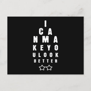 Optician Look Better Optician Glasses Postcard
