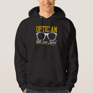 Optician With Specs Appeal Eye Doctor Ophthalmolog Hoodie