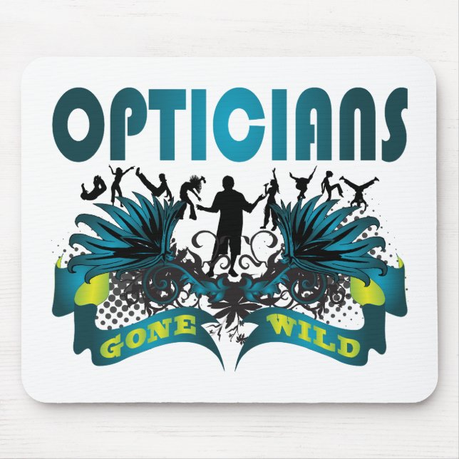 Opticians Gone Wild Mouse Mat (Front)
