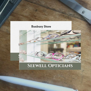 Opticians & Optometrists Business Card. Business Card