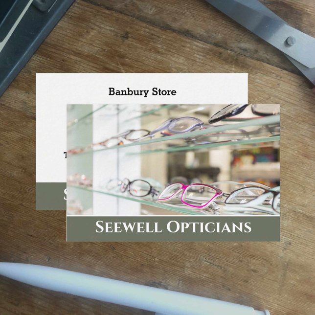 Opticians & Optometrists Business Card. Card (Creator Uploaded)