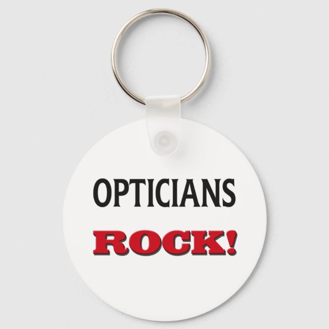 Opticians Rock Key Ring (Front)