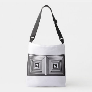 Optics thru Shapes Crossbody Bag