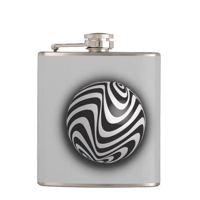 Optics thru Shapes  Hip Flask (Front)