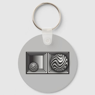 Optics thru Shapes Keychain