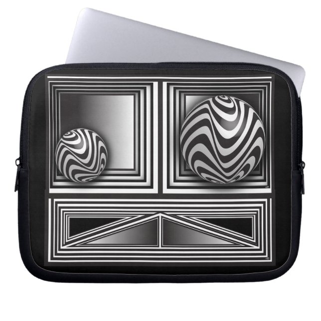 Optics thru Shapes Laptop Sleeve (Front)