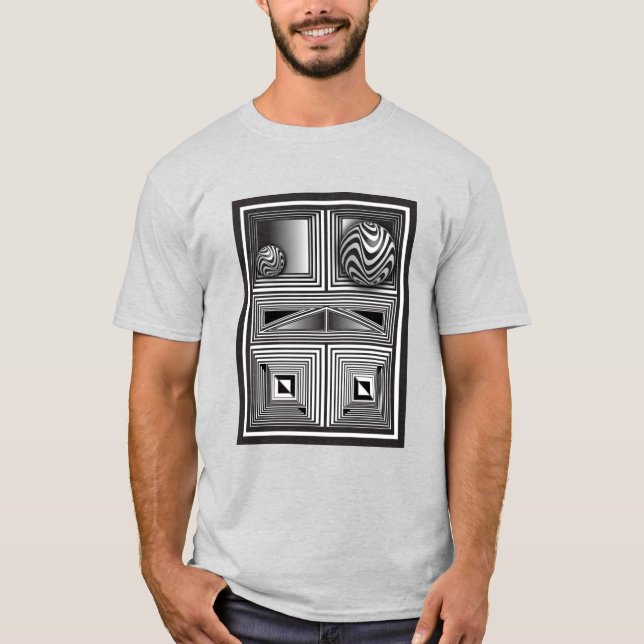 Optics thru Shapes T-Shirt (Front)