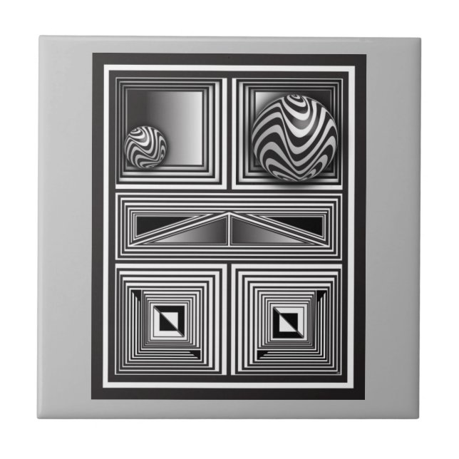 Optics thru Shapes  Tile (Front)