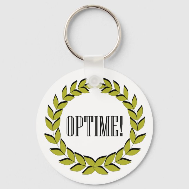 Optime! Excellent job! Key Ring (Front)
