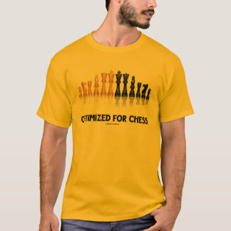 Optimised For Chess Reflective Chess Set T-Shirt
