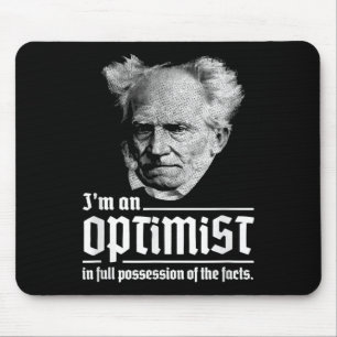 Optimist Arthur Schopenhauer Pessimism Pessimist P Mouse Mat