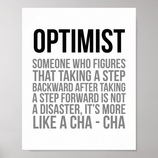 Optimist Quotes Poster (Front)