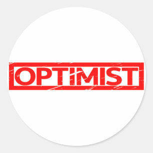 Optimist Stamp Classic Round Sticker