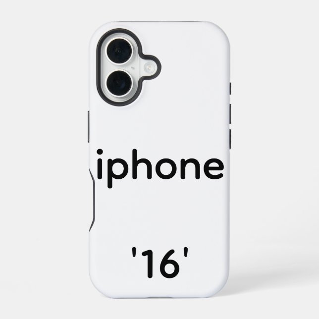 optimistic, arrogant, cynical, grateful, ambitious iPhone 16 case (Back)