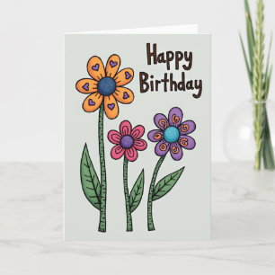 Optimistic Birthday Art Card