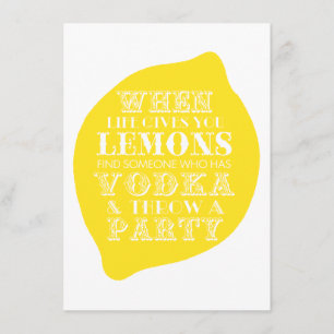 Optimistic Card   Lemon Party Theme
