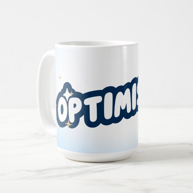 Optimistic Coffee Mug (Front Left)