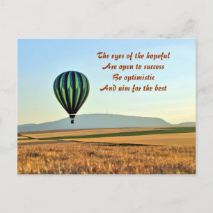 Optimistic postcards