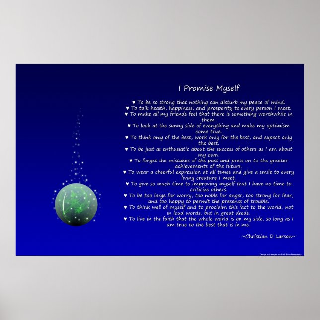 Optimist's Creed - Orb Poster (Front)