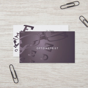 Optometrist business card
