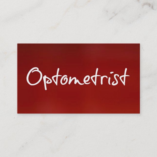 Optometrist Business Card (Front)