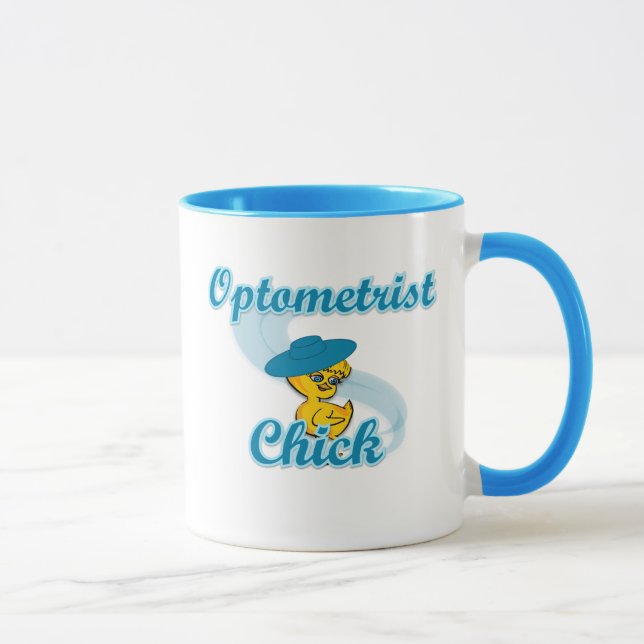 Optometrist Chick #3 Mug (Right)