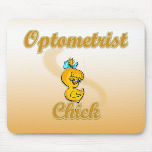 Optometrist Chick Mouse Mat