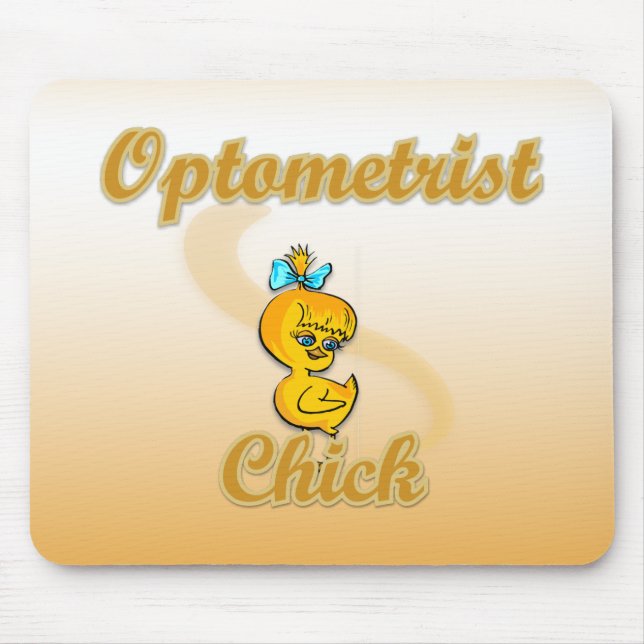 Optometrist Chick Mouse Mat (Front)