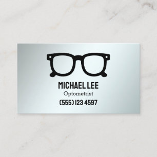Optometrist Custom QR Business Card