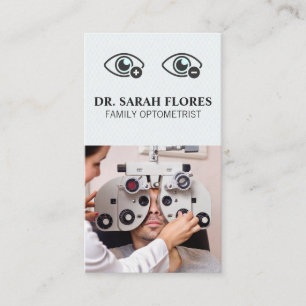 Optometrist Doctor   Phoropter Equipment Business Card