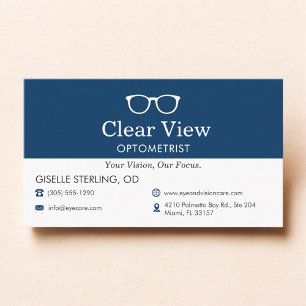 Optometrist Eye Doctor Office Business Card