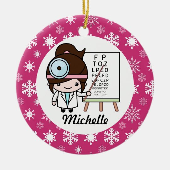 Optometrist Eye Doctor Opthalmologist Christmas Ornament Zazzle.co.uk