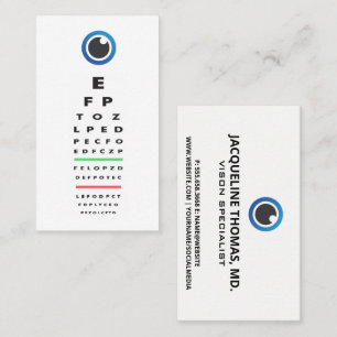 Optometrist   Eye Exam   Eye Icon Appointment Card