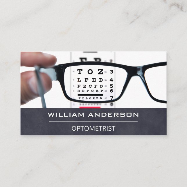 Optometrist | Eye Specialist Business Card (Front)