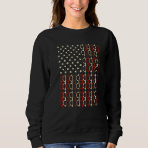 Optometrist For Men Glasses American Flag Usa Opti Sweatshirt