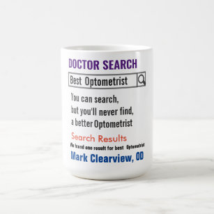 Optometrist Funny Search Gift Mug