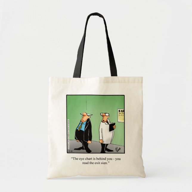 Optometrist Humour Tote Bag Gift (Front)