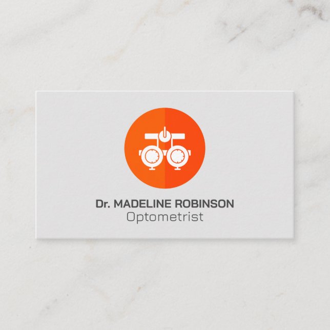 Optometrist Icon | Medical Doctor Appointment Card (Front)