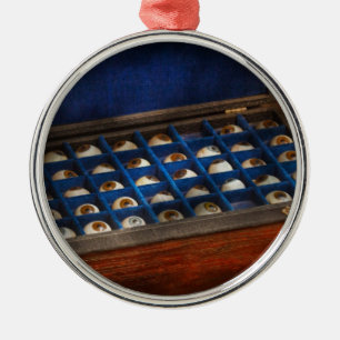 Optometrist - I've always had eyes for you Metal Tree Decoration