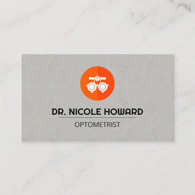 Optometrist | Medical Doctor | Health Care Business Card (Front)