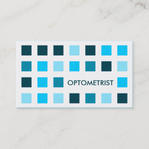 OPTOMETRIST (mod squares) Business Card