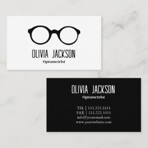 Optometrist Modern Eyewear Eye Glasses Business Card