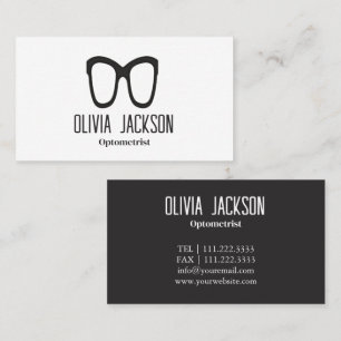 Optometrist Modern Eyewear Eye Glasses Business Card