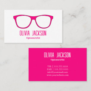 Optometrist Modern Eyewear Eye Glasses Business Card