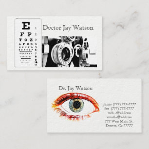 Optometrist Ophthalmologist Business Card