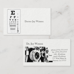 Optometrist Ophthalmologist Eye Destiny Destiny'S Business Card