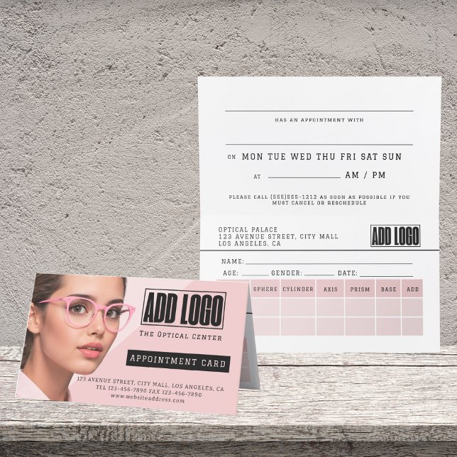 Optometrist Ophthalmologist Eyewear Business Appointment Card (Creator Uploaded)