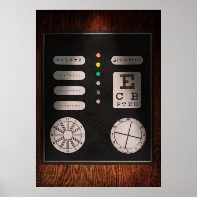 Optometrist - Optical Confusion Poster (Front)