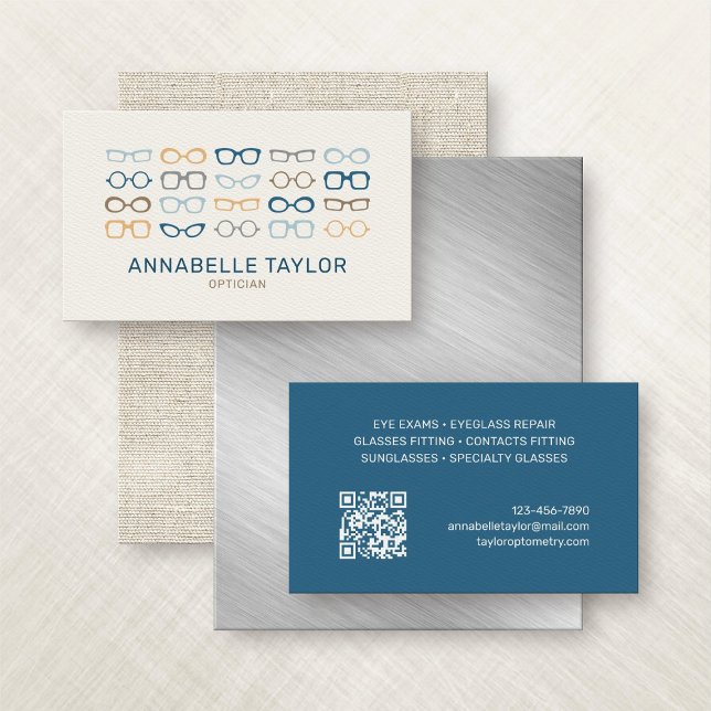 Optometrist Optician Vision Eye Glasses Business Card (Creator Uploaded)