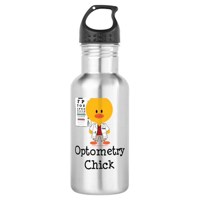 Optometrist Optometry Chick Chick 710 Ml Water Bottle (Front)